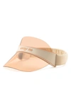 Dior Club V1u Logo Clear Visor In Brown