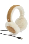 Ugg Genuine Shearling Bluetooth Earmuffs In Chestnut