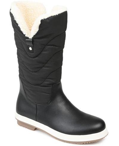 Journee Collection Women's Pippah Cold Weather Boots In Black