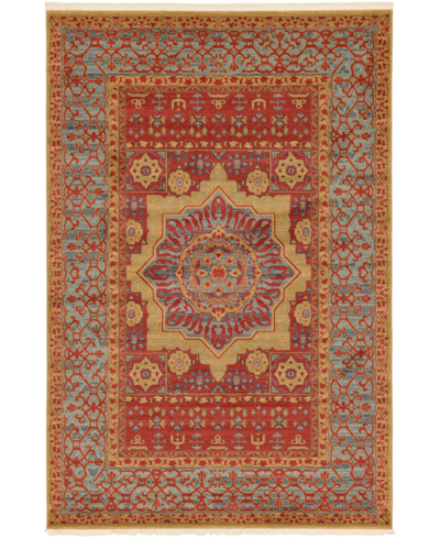 Bayshore Home Wilder Wld4 6' X 9' Area Rug In Red
