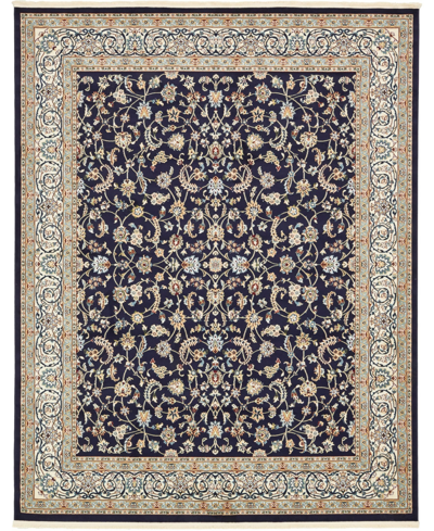 Bayshore Home Zara Zar1 8' X 10' Area Rug In Navy Blue