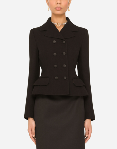 DOLCE & GABBANA DOUBLE-BREASTED VIRGIN WOOL JACKET