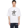 PALM ANGELS WHITE & BLACK ROCKSTAR T-SHIRT