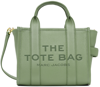 MARC JACOBS GREEN 'THE LEATHER MINI TOTE BAG' TOTE