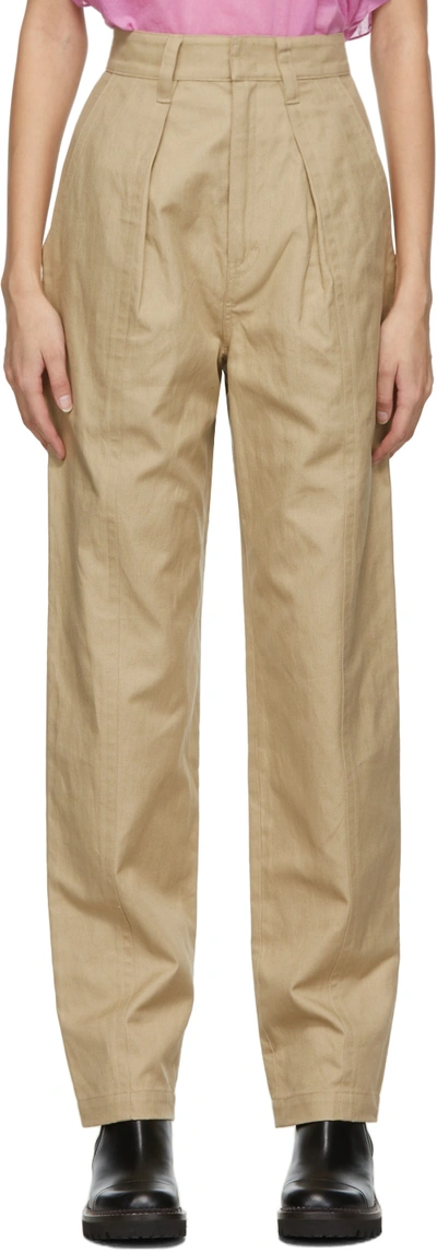 Isabel Marant Étoile Beige Ketzia Trousers In 90be Beige