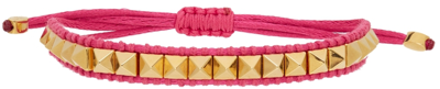 Valentino Garavani Women's  Fuchsia Polyester Bracelet In Pink
