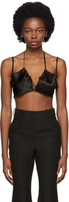 Yuzefi Ssense Exclusive Black Curly Bra Camisole In Black
