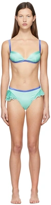 Poster Girl Ssense Exclusive Green Meryl Richards Bikini In Solid Green