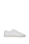 Saint Laurent 10mm Andy Leather Sneakers In White