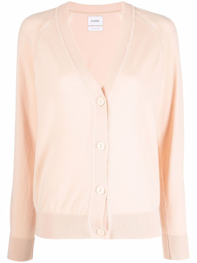 Barrie V-neck Cashmere Cardigan In Orange