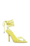 Black Suede Studio Leandra In Chartreuse