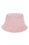 Isabel Marant Haley Denim Bucket Hat In Light Pink