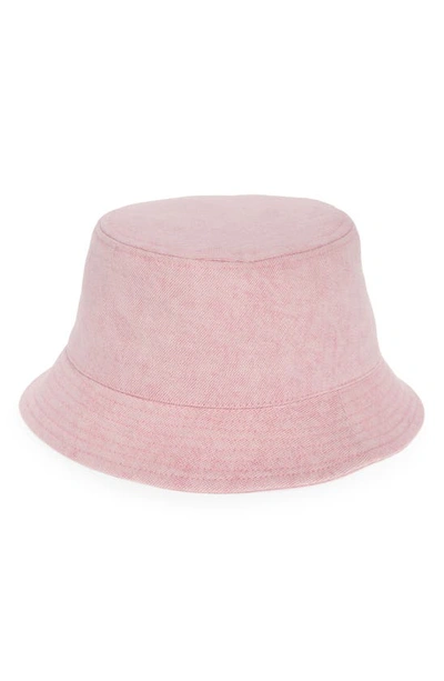 Isabel Marant Haley Denim Bucket Hat In 40lk Light Pink