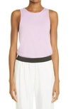 Loulou Studio Debardeur Supima® Cotton Tank In Pink