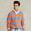 Polo Ralph Lauren The Iconic Rugby Shirt In Orange/harbor Island Blue
