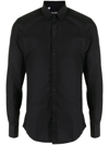 DOLCE & GABBANA BLACK BUTTON-DOWN SHIRT