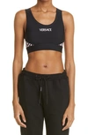Versace Vers Sprts Bra W Log Rcrbk W Nw Mono Prn In Nero Candy