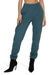 Good American Womens Orion Blue Boyfriend Mid-rise Cotton-jersey Jogging Bottoms Xl In Orion Blue001