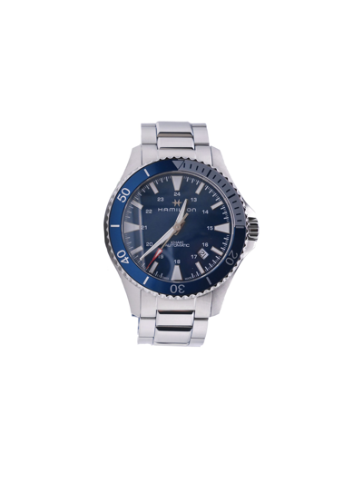 Hamilton Khaki Navy Scuba 40mm Blue Dial Steel Strap Watches