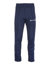 PALM ANGELS MAN NAVY BLUE TRACK PANTS WITH LOGO