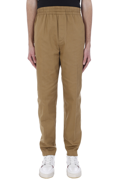 Isabel Marant Nailo Trousers In Leather Colour Cotton In Brown