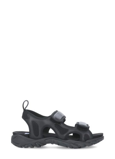 Mcq By Alexander Mcqueen Striae: Rubber Sandal In Black