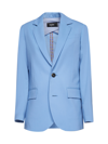 Dsquared2 Single-breasted Button-front Blazer In Sky