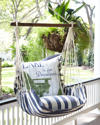 Magnolia Casual Swing With Lake Pillow