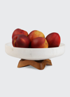 Nambe Chevron Fruit Or Centerpiece Bowl