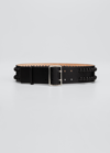 ALEXANDER MCQUEEN KNOTTED LEATHER MILITARY BELT