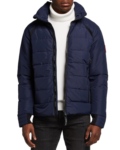 Canada Goose Men's Updated Hybridge Base Quilted Down Jacket In White