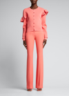 Alexander Mcqueen Tailored Cropped Trousers In Pink