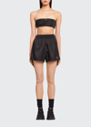 Prada Re-nylon Bandeau Bra In Black
