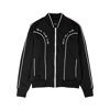 Amiri Western-embroidered Stand-collar Jersey Tracksuit Jacket In Black