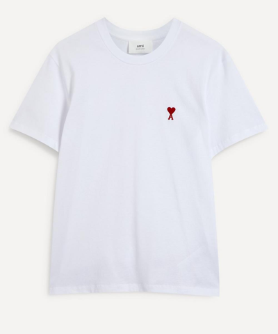 Ami Alexandre Mattiussi Ami De Coeur T-shirt In White