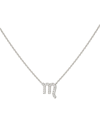 ENGELBERT WHITE GOLD AND DIAMOND STAR SIGN SCORPIO NECKLACE