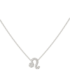 ENGELBERT WHITE GOLD AND DIAMOND STAR SIGN LEO NECKLACE