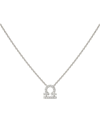 ENGELBERT WHITE GOLD AND DIAMOND STAR SIGN LIBRA NECKLACE