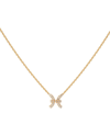 ENGELBERT YELLOW GOLD AND DIAMOND PETIT STAR SIGN PISCES NECKLACE