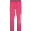 KARL LAGERFELD KARL LAGERFELD KIDS PINK LOGO LEGGINGS,Z14175