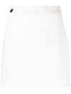 Philipp Plein Logo-plaque Detail Skirt In Weiss