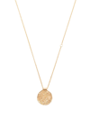 Maje Embellished Virgo Pendant Necklace In Gold