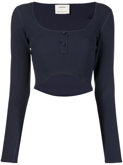 Onefifteen X Beyond The Radar Cropped Top In Blue