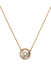 MARC JACOBS THE MEDALLION ABALONE PENDANT NECKLACE