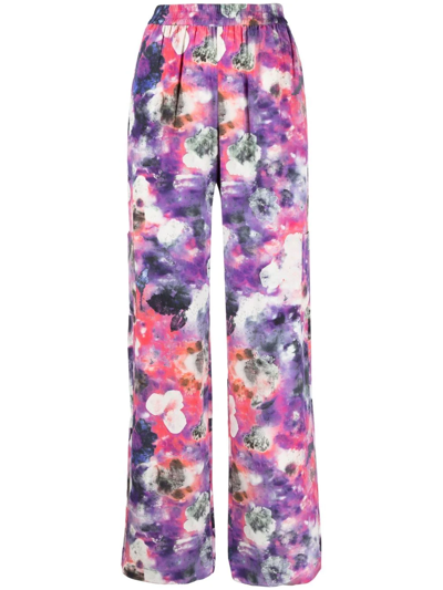 Mcq By Alexander Mcqueen Abstract-print Trousers In Multicolour