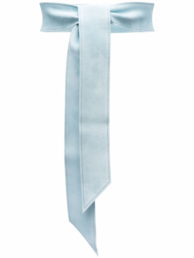 Forte Forte Tie-fastening Suede Belt In Blau