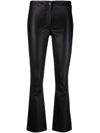 Arma Cropped Flared Trousers In Schwarz