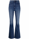 MOTHER FLARED HIGH-WAISTED JEANS