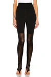 Alaïa High-rise Stirrup Leggings In Noir