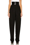 Alaïa Black High Waist Wide-leg Trousers In Noir